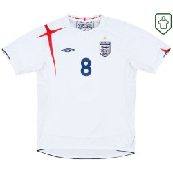 Homme Maillot rétro domicile Angleterre 2005/07 Lampard #8 Homme Maillot rétro domicile Angleterre 2005/07 Lampard #8