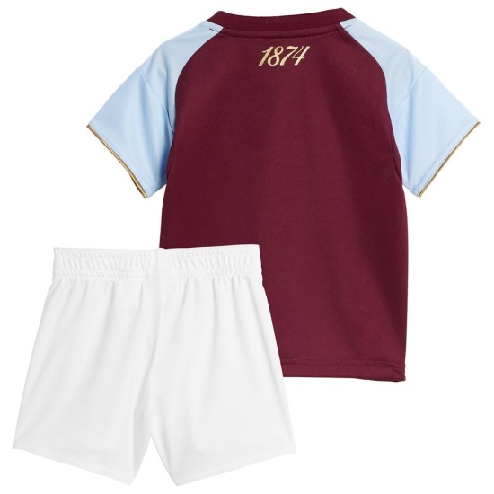 Kit Domicile Aston Villa 2025/26 Enfant