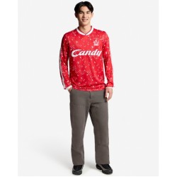 Maillot Rétro Domicile Candy Manches Longues Homme Liverpool 1989/91
