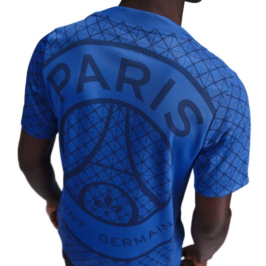 Homme Maillot échauffement third PSG 2025/26 - Bleu