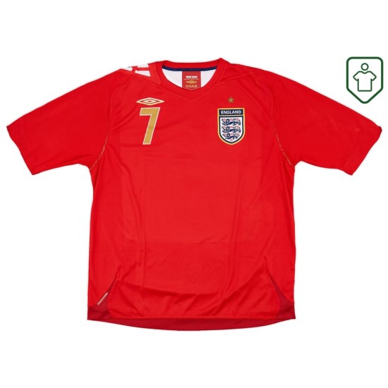 Homme Maillot rétro extérieur Angleterre 2006/08 Beckham #7