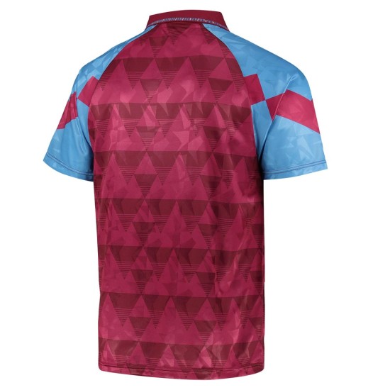 Maillot Rétro Rouge Homme Aston Villa 1990