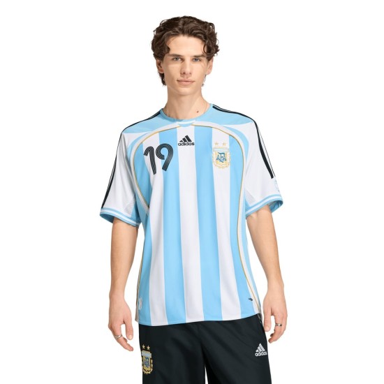 Maillot Rétro Domicile Argentine 2006 Enfant Messi #19 Maillot Rétro Domicile Argentine 2006 Enfant Messi #19