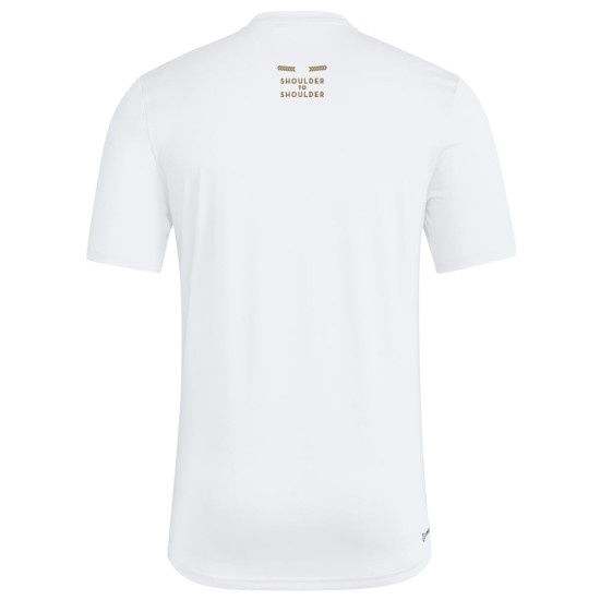 Troisième maillot AEROREADY à fermeture homme Los Angeles FC 2025 - Blanc