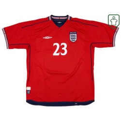 Homme Maillot rétro extérieur Angleterre 2002/04 Rooney #23