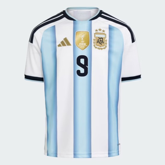 Maillot Officiel Domicile Argentine 2026 Homme J. ALVAREZ #9