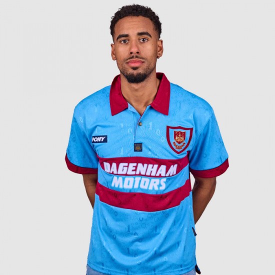 Maillot Rétro Centenaire Pony Extérieur Homme West Ham United 1995 Maillot Rétro Centenaire Pony Extérieur Homme West Ham United 1995