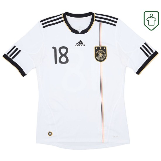 Homme Maillot rétro domicile Allemagne 2010/11 Kroos #18 Homme Maillot rétro domicile Allemagne 2010/11 Kroos #18