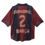 Enfant FC Barcelone X TRAVIS SCOTT Rétro 2000/01 Maillot Domicile Squelette