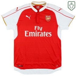 Maillot rétro domicile homme Arsenal 2015/16 Arteta #8 Maillot rétro domicile homme Arsenal 2015/16 Arteta #8