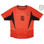 Homme Maillot rétro domicile Belgique 2002/04 Van Buyten #16