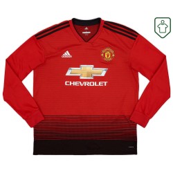 Maillot rétro domicile manche longue homme Manchester United 2018/19 Lukaku #9