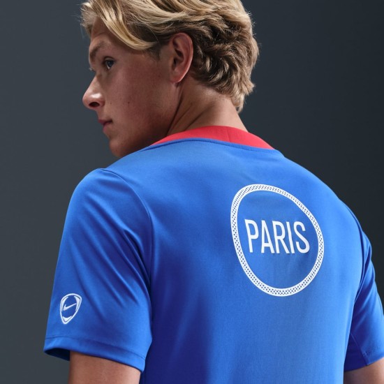 Homme PSG 2025/26 Troisième Maillot d’Échauffement – Bleu Royal