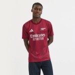 Homme Arsenal 2025/26 Troisième Maillot d’Échauffement – Rouge