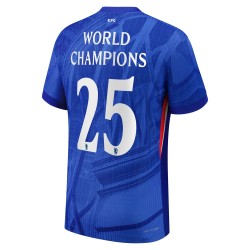 Maillot Domicile Chelsea 2025/26 Homme - Champions du Monde n°25 Maillot Domicile Chelsea 2025/26 Homme - Champions du Monde n°25
