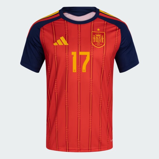 Maillot Officiel Domicile Espagne 2026 Enfant WILLIAMS JR. #17