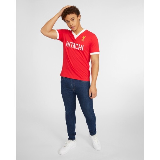 Maillot Rétro Domicile Hitachi Homme Liverpool 1979 Maillot Rétro Domicile Hitachi Homme Liverpool 1979