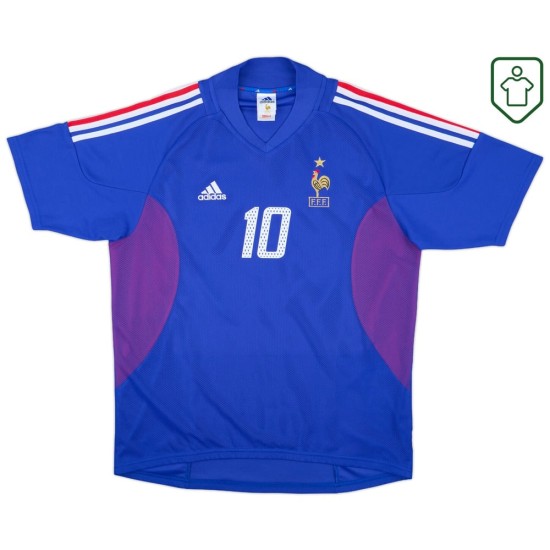 Homme Maillot rétro domicile France 2002/04 Zidane #10