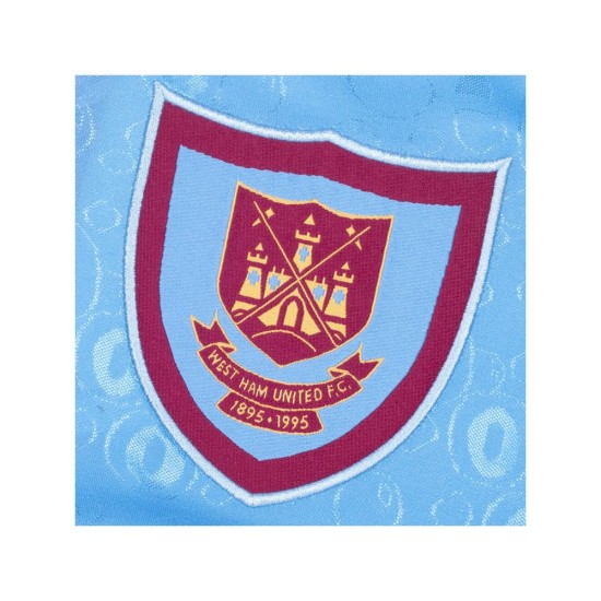 Maillot rétro anniversaire extérieur homme West Ham United 1995 bleu ciel