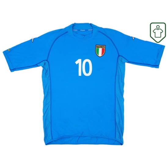 Homme Maillot rétro domicile Italie 2002 Totti #10