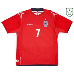 Homme Maillot rétro extérieur Angleterre 2004/06 Beckham #7