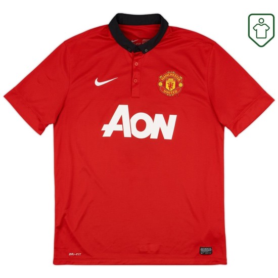 Maillot rétro domicile homme Manchester United 2013/14 Mata #8 Maillot rétro domicile homme Manchester United 2013/14 Mata #8