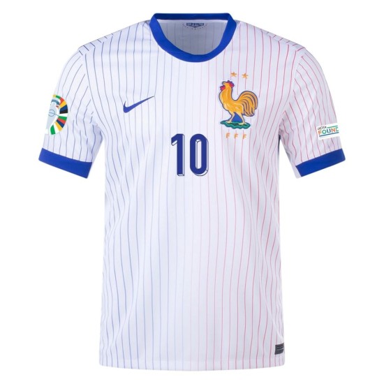 Kylian Mbappe #10 France Maillot Extérieur EURO 2024 Kylian Mbappe #10 France Maillot Extérieur EURO 2024