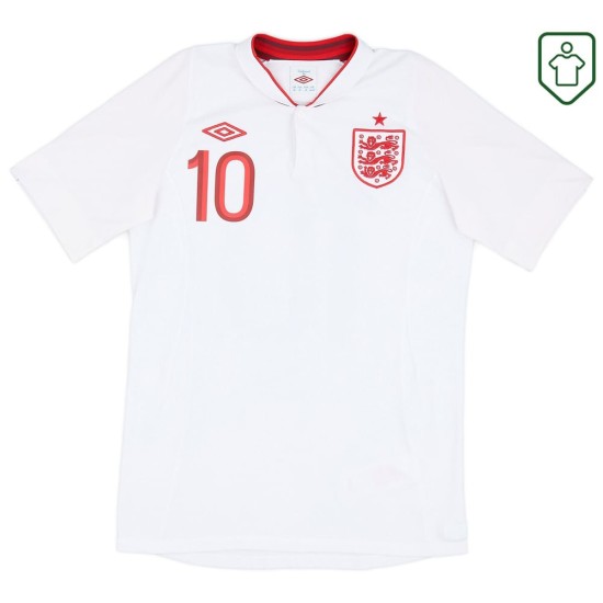 Homme Maillot rétro domicile Angleterre 2012/13 Rooney #10