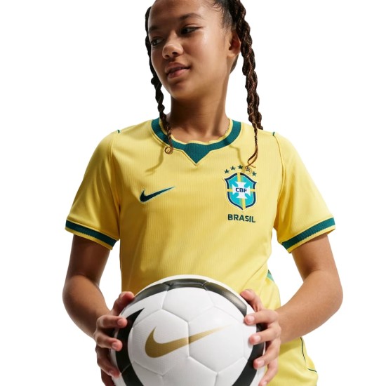 Enfant Maillot Domicile Coupe du Monde 2026 Brésil
