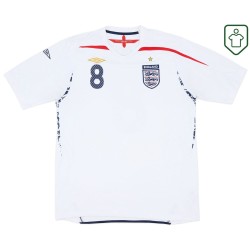 Homme Maillot rétro domicile Angleterre 2007/09 Lampard #8 Homme Maillot rétro domicile Angleterre 2007/09 Lampard #8