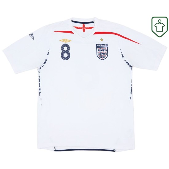 Homme Maillot rétro domicile Angleterre 2007/09 Lampard #8