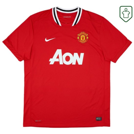 Maillot rétro domicile homme Manchester United 2011/12 Berbatov #9