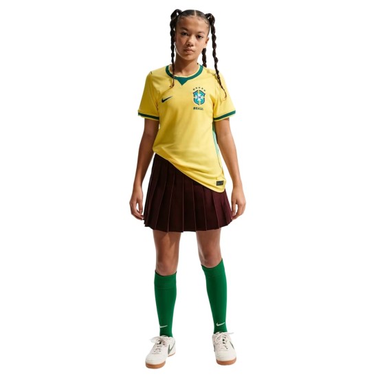 Enfant Maillot Domicile Coupe du Monde 2026 Brésil