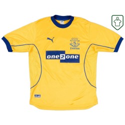 Maillot rétro extérieur homme Everton 2000/01 Gascoigne #18 Maillot rétro extérieur homme Everton 2000/01 Gascoigne #18