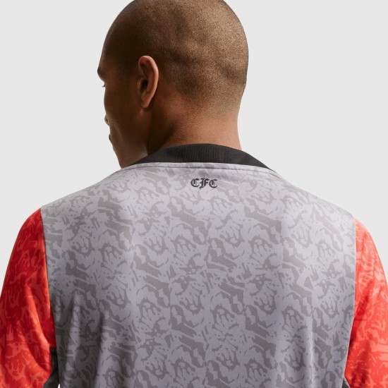 Homme Chelsea 2025/26 Troisième Maillot Pré-Match Gris Homme Chelsea 2025/26 Troisième Maillot Pré-Match Gris