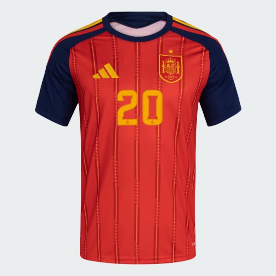 Maillot Officiel Domicile Espagne 2026 Enfant PEDRI #20 Maillot Officiel Domicile Espagne 2026 Enfant PEDRI #20