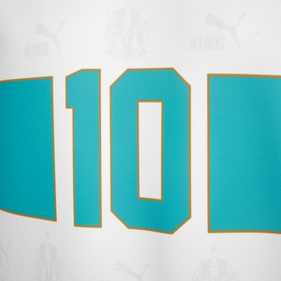 Maillot Retro King OM #10 - Blanc Enfant