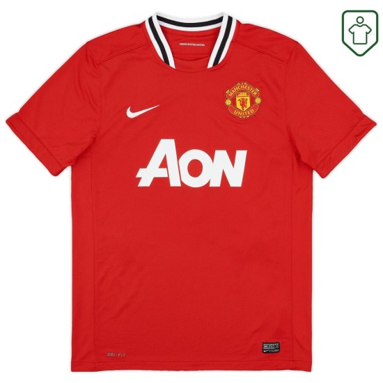 Maillot rétro domicile homme Manchester United 2011/12 Chicharito #14 Maillot rétro domicile homme Manchester United 2011/12 Chicharito #14