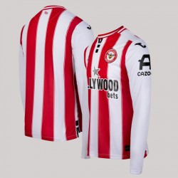 Maillot Domicile Manches Longues Homme Brentford 2025/26 Maillot Domicile Manches Longues Homme Brentford 2025/26