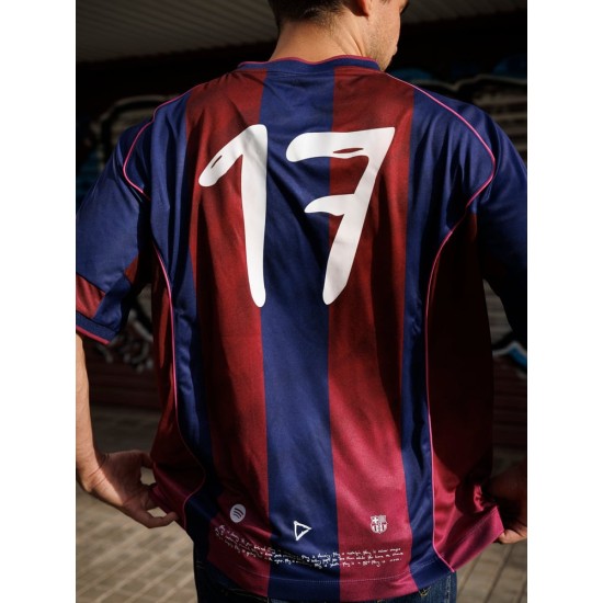 Maillot rétro Ed Sheeran x Spotify x FC Barcelona 2004/05 pour homme