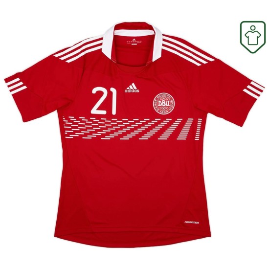 Homme Maillot rétro domicile Danemark 2010/11 Eriksen #21