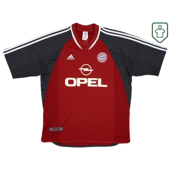 Homme Maillot domicile rétro Bayern Munich 2001/02 Elber #9 Homme Maillot domicile rétro Bayern Munich 2001/02 Elber #9