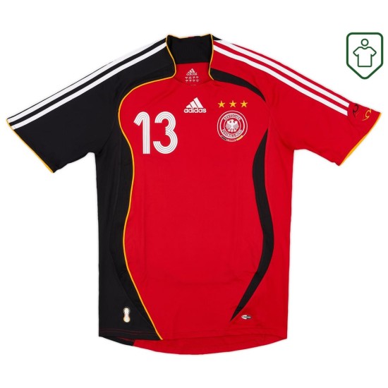 Homme Maillot rétro extérieur Allemagne 2005/07 Ballack #13 Homme Maillot rétro extérieur Allemagne 2005/07 Ballack #13