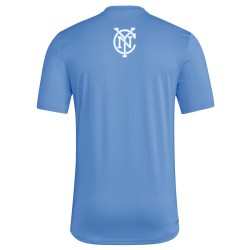 Troisième maillot AEROREADY à fermeture homme New York City FC 2025 - Bleu Troisième maillot AEROREADY à fermeture homme New York City FC 2025 - Bleu