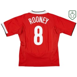 Maillot rétro domicile homme Manchester United 2004/06 Rooney #8