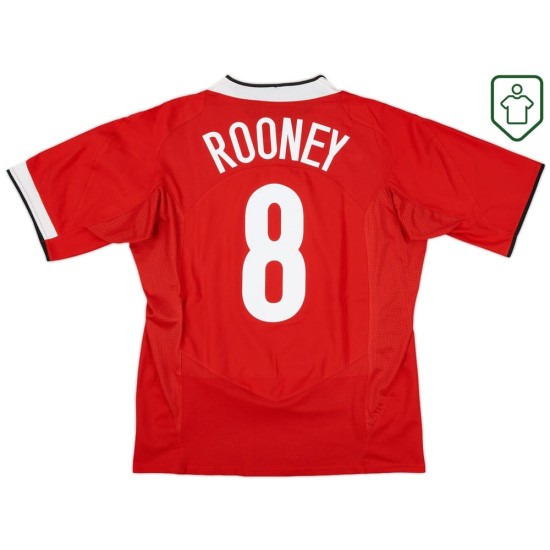 Maillot rétro domicile homme Manchester United 2004/06 Rooney #8