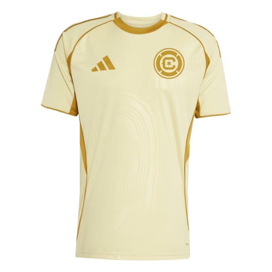 Troisième Chemise Pré-Match Hommes Chicago Fire 2025 - Jaune Troisième Chemise Pré-Match Hommes Chicago Fire 2025 - Jaune