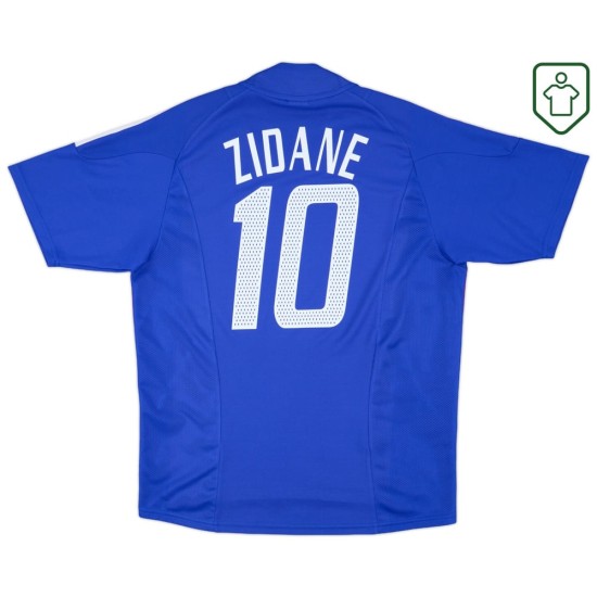 Homme Maillot rétro domicile France 2002/04 Zidane #10