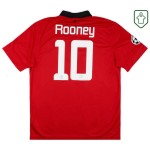 Maillot rétro domicile Ligue des champions homme Manchester United 2013/14 Rooney #10