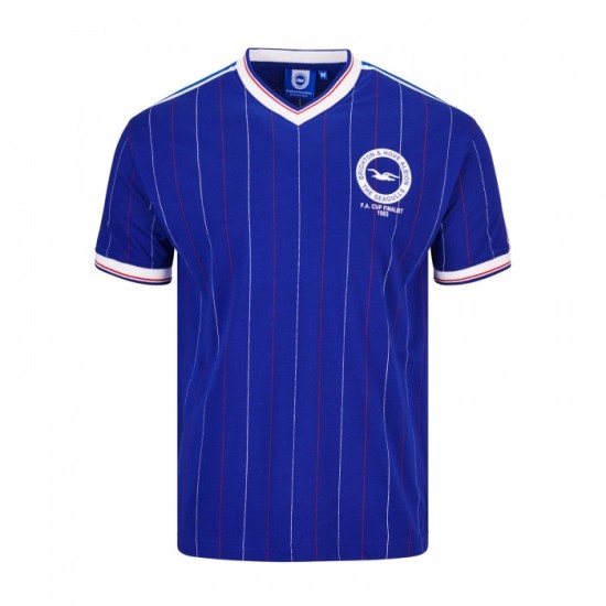 Maillot Rétro Finalistes FA Cup Domicile Homme Brighton & Hove Albion 1983